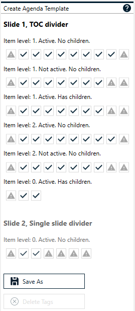 Agenda Manager Taskpane